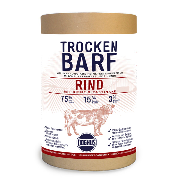 DOGHUS Trocken Barf Rind 3KG 